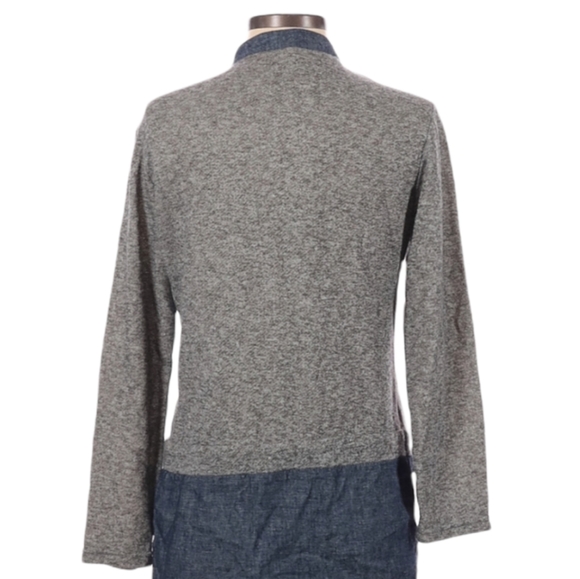Anthropologie Uncle Frank Shirt Dress Size S Blue Gray Long Sleeve Henley Neck - Picture 6 of 8
